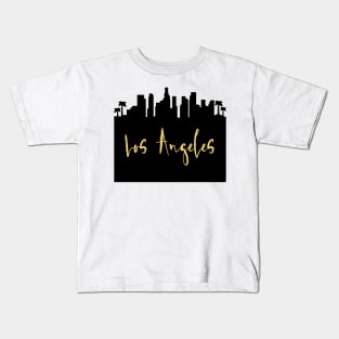 LOS ANGELES CALIFORNIA DESIGNER SILHOUETTE SKYLINE ART Kids T-Shirt